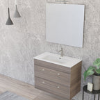 Composizione bagno sospesa Smack a 2 cassetti 80x62 con lavabo