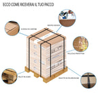  Mobile bagno con lavabo e specchiera Cubi&Co Pick - Rovere Fumo by CeramicStore | Lo specialista del tuo bagno