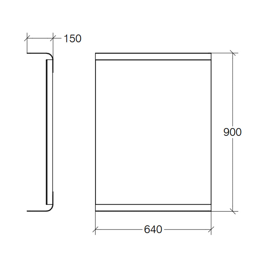 Specchio rettangolare con cornice-mensola in alluminio verniciato bianco e luce led cm 64x90 Lineabeta Speci by CeramicStore | Lo specialista del tuo bagno