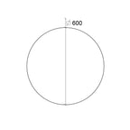  Specchio tondo essential da parete ultrapiatto Lineabeta Speci diametro cm 60 by CeramicStore | Lo specialista del tuo bagno