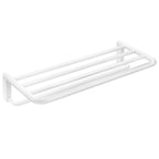 Mensola porta asciugamani sospeso in ottone della collezione 'Black & White' by Cosmic - Bianco satinato 60x25x11 cm by CeramicStore | Lo specialista del tuo bagno