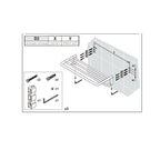  Mensola porta asciugamani sospeso in ottone della collezione 'Black & White' by Cosmic - Nero satinato 60x25x11 cm by CeramicStore | Lo specialista del tuo bagno