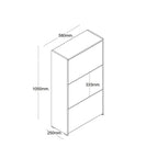  Scarpiera a 3 ante a ribalta - Rovere miele by CeramicStore | Lo specialista del tuo bagno