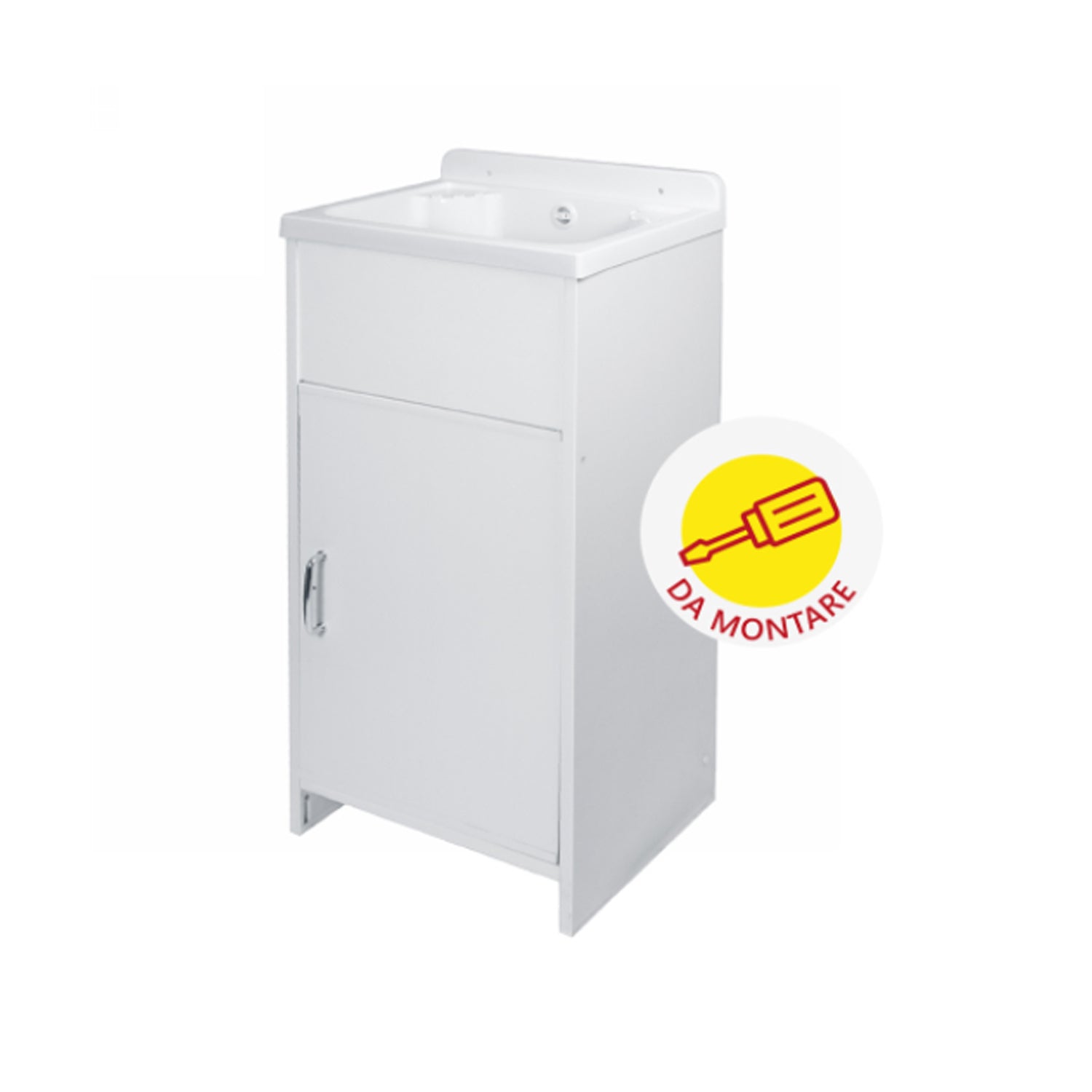 Lavatoio per interni ed esterni in pvc un'anta 42