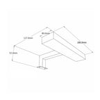  Lampada da bagno LED Cubi&Co modello Saturn 20x5x10 cm by CeramicStore | Lo specialista del tuo bagno