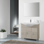 Mobile bagno a terra da 85 cm modello Pisa02 finitura in larice by CeramicStore | Lo specialista del tuo bagno