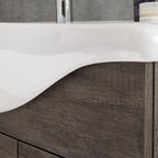  Mobile bagno a terra da 115 cm modello Pisa03 finitura rovere scuro by CeramicStore | Lo specialista del tuo bagno