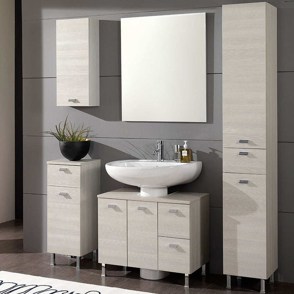 Mobile bagno a terra modello Rimini10 cm 132x195x43