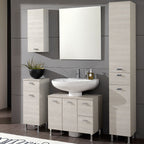 Mobile bagno a terra modello Rimini10 cm 132x195x43