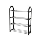 Scarpiera a 4 ripiani - Cromo/Nero by CeramicStore | Lo specialista del tuo bagno