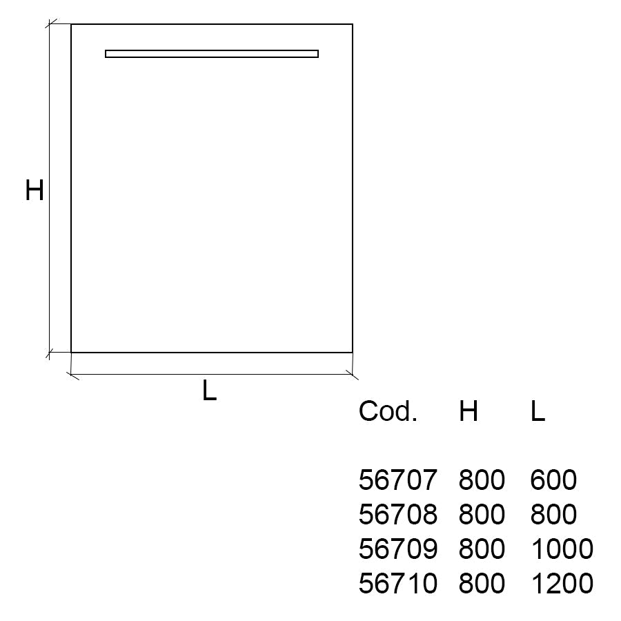  Specchio rettangolare ultrapiatto 80x80 con luce led integrata di Lineabeta collezione Speci - Reversibile by CeramicStore | Lo specialista del tuo bagno