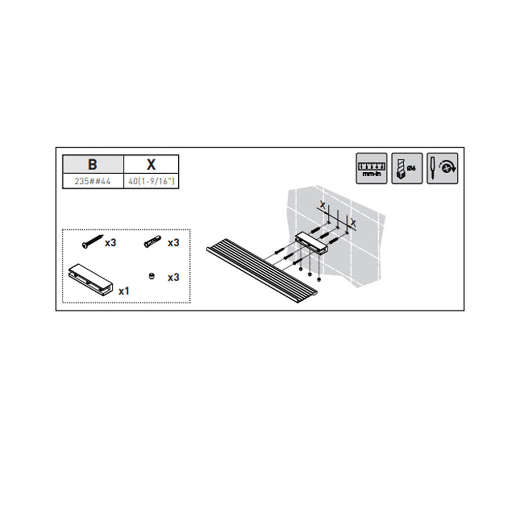  Mensola a muro in alluminio con supporto in ottone verniciato della collezione 'Architect s+' by Cosmic cm 40x10x3 - Nero by CeramicStore | Lo specialista del tuo bagno