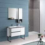 Composizione di mobili bagno con lavabo