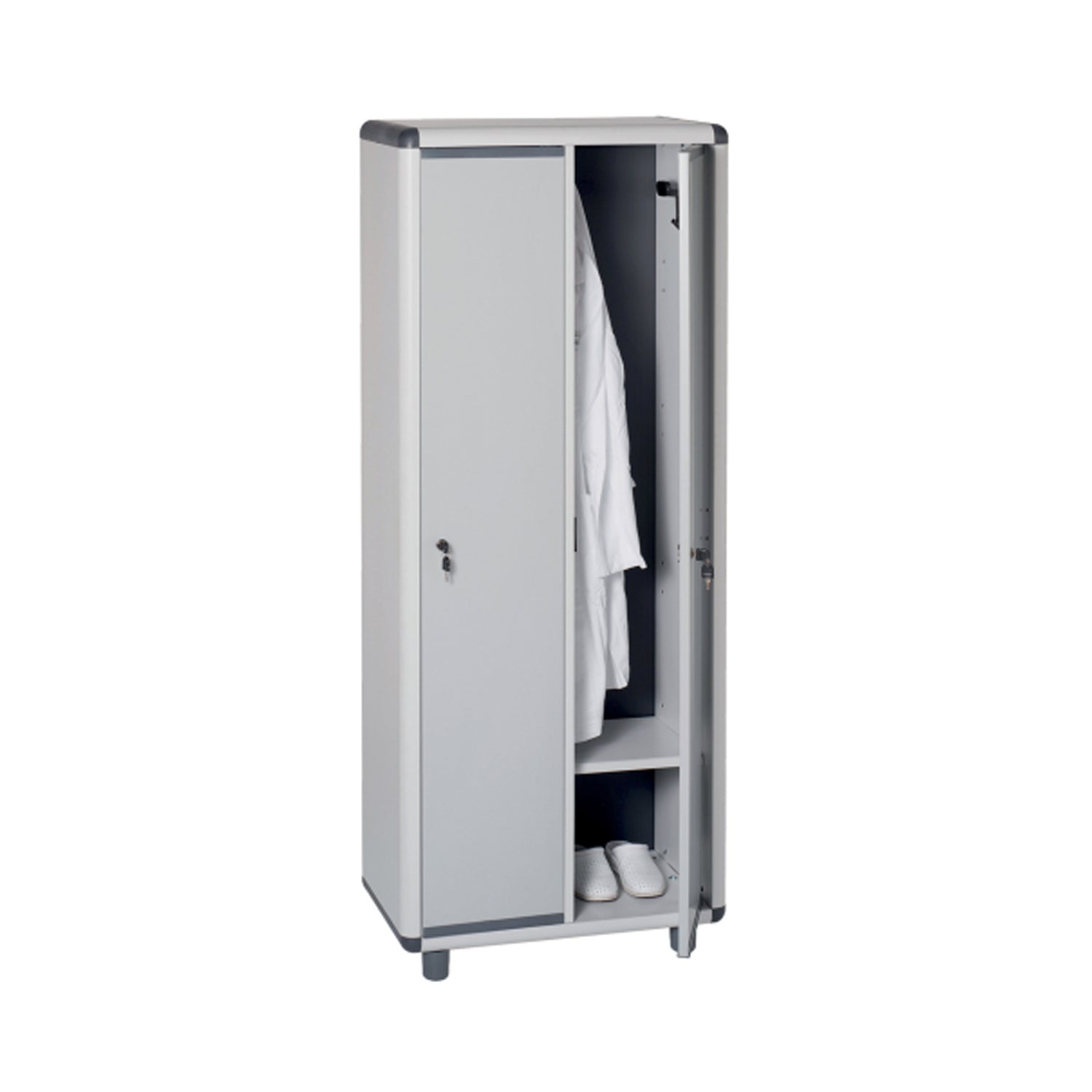  Armadio spogliatoi a due posti per esterno/interno - Grigio by CeramicStore | Lo specialista del tuo bagno