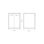 Mobile Sottolavatoio Revine bianco con asse - 61x61x81 cm