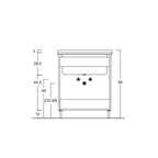  Lavatoio Xilon Lavanderina cm 60x60 colore Bianco opaco by CeramicStore | Lo specialista del tuo bagno