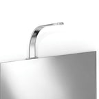 Lampada specchio a Led in alluminio cromato Lineabeta Ciari Distanza dallo specchio cm 22