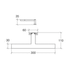  Lampada specchio a Led squadrata in alluminio cromato Lineabeta Ciari Distanza dallo specchio cm 11 by CeramicStore | Lo specialista del tuo bagno