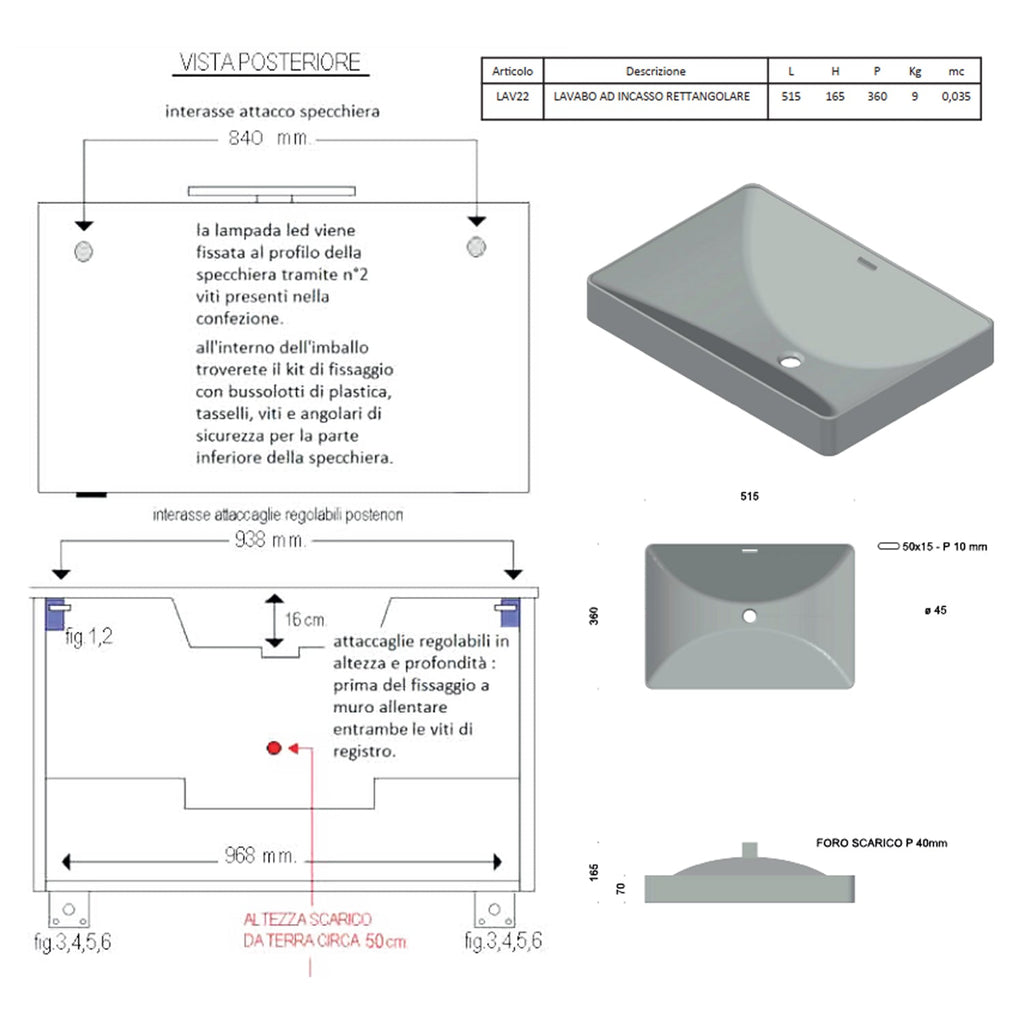  Mobile bagno sospeso cm 100 con lavabo e specchiera modello Mia finitura Olmo Caffà¨/Bianco Lucido by CeramicStore | Lo specialista del tuo bagno