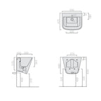  Lavatoio sospeso Ceramica Galassia modello MegPro11 55 x 47