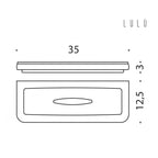  Mensola in ottone e vetro Lulà¹ di Colombo Design