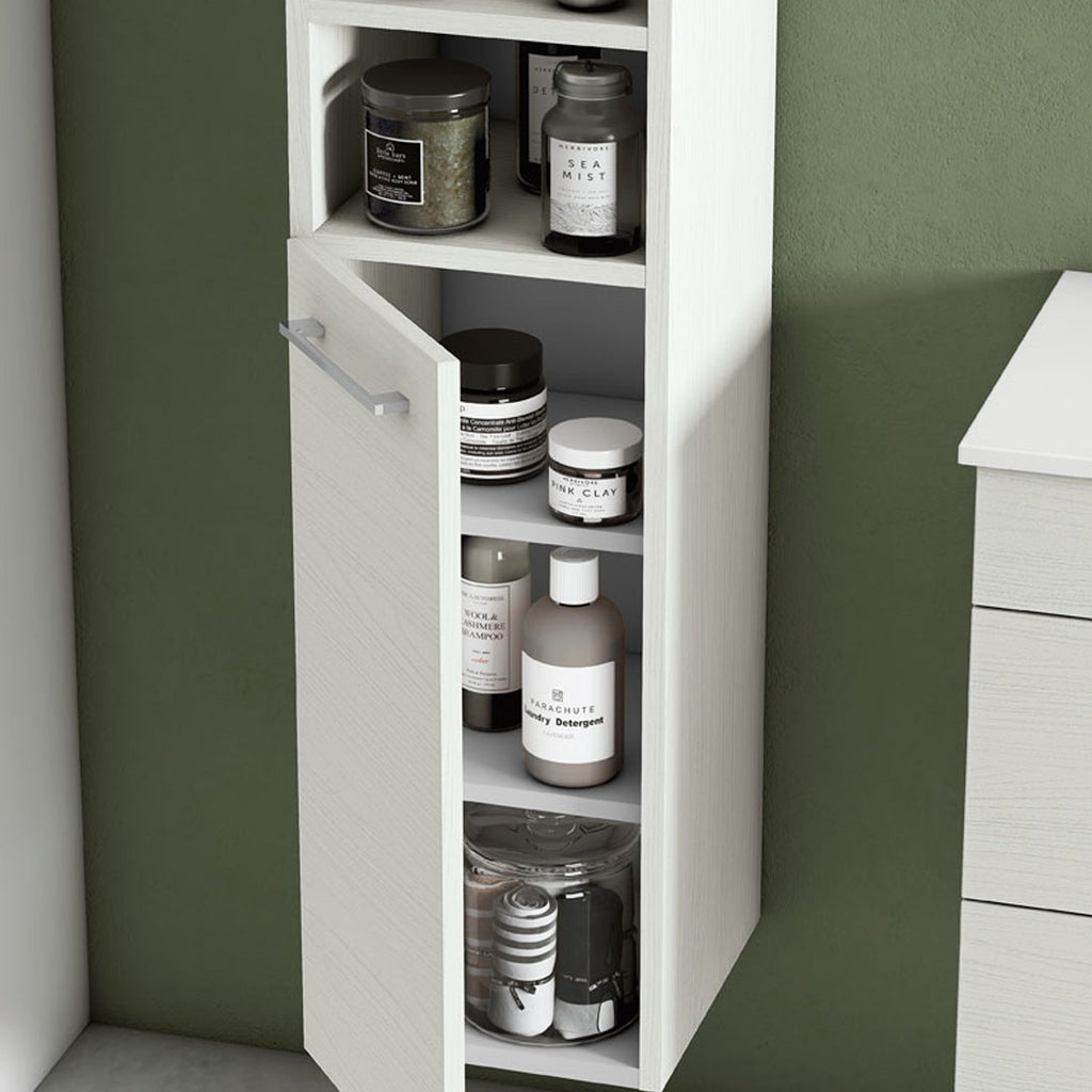  Mobile bagno sospeso con lavabo colonna e specchio contenitore color Aralie modello Gio' 01 90 cm by CeramicStore | Lo specialista del tuo bagno