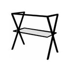  Mobile bagno in metallo nero con lavabo d'appoggio e specchio cm 100 top beton- Cubi&Co modello Destiny 5 by CeramicStore | Lo specialista del tuo bagno