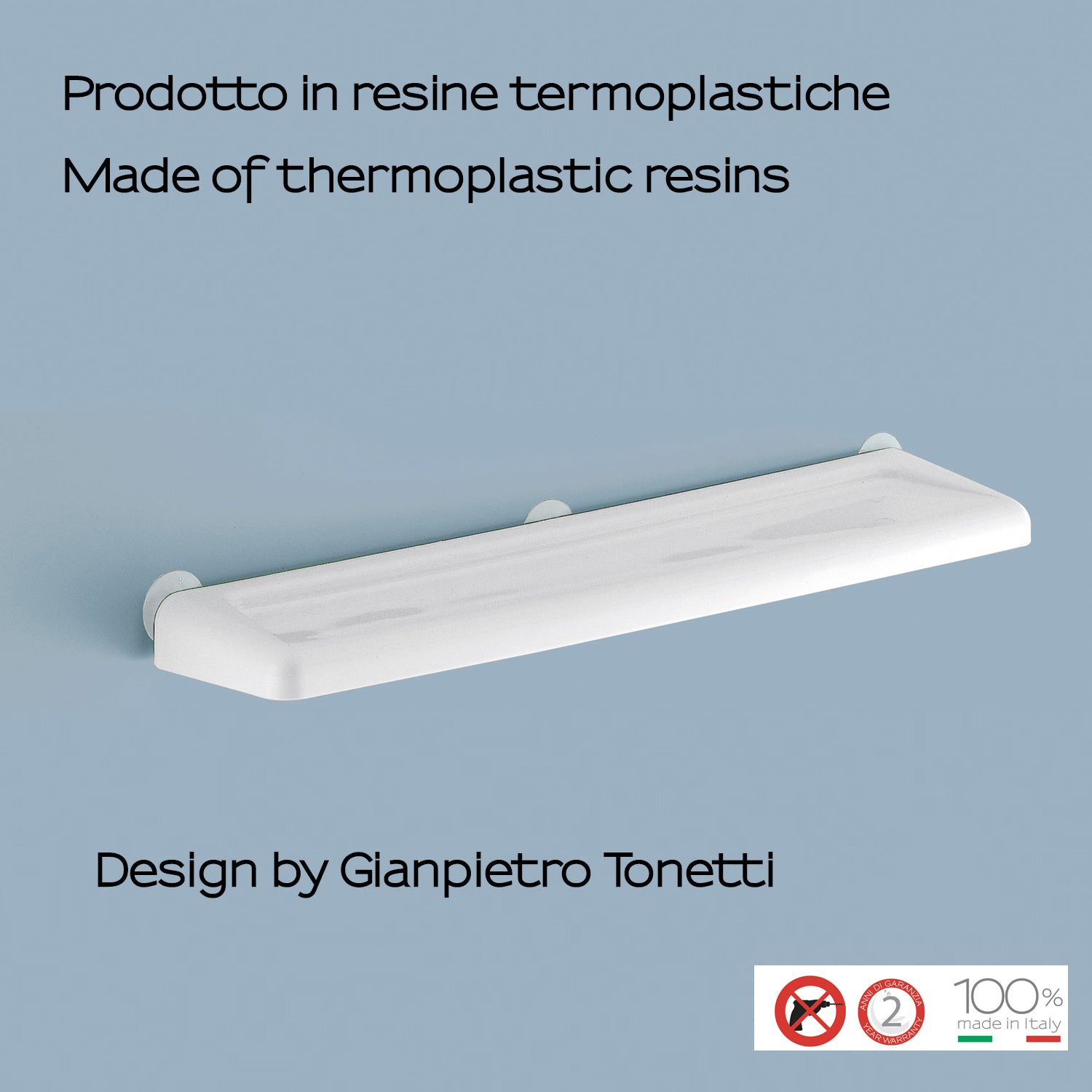  Mensola 60 cm di Gedy serie Junior - Bianco