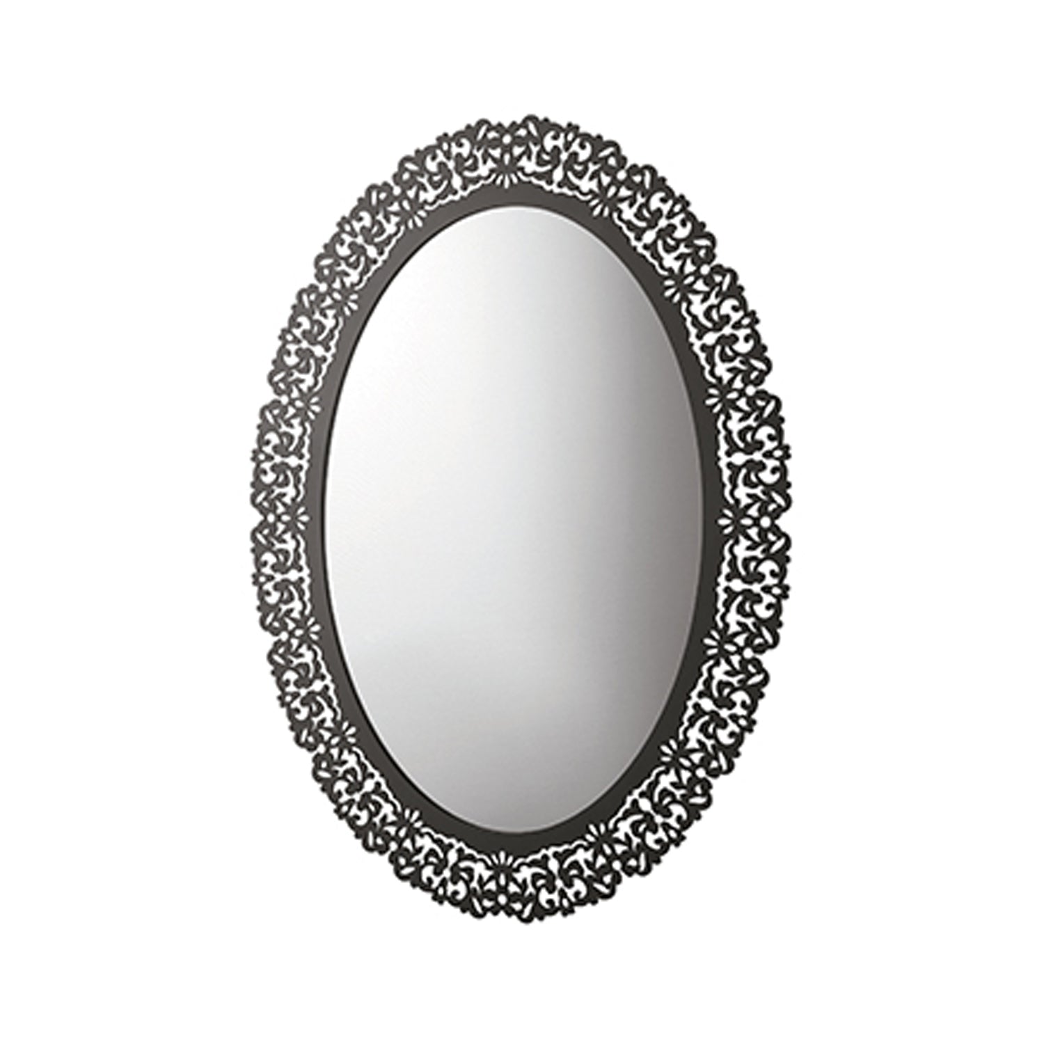 Specchio con cornice in metallo finitura anticato cm 71x95h collezione Paestum Globo by CeramicStore | Lo specialista del tuo bagno