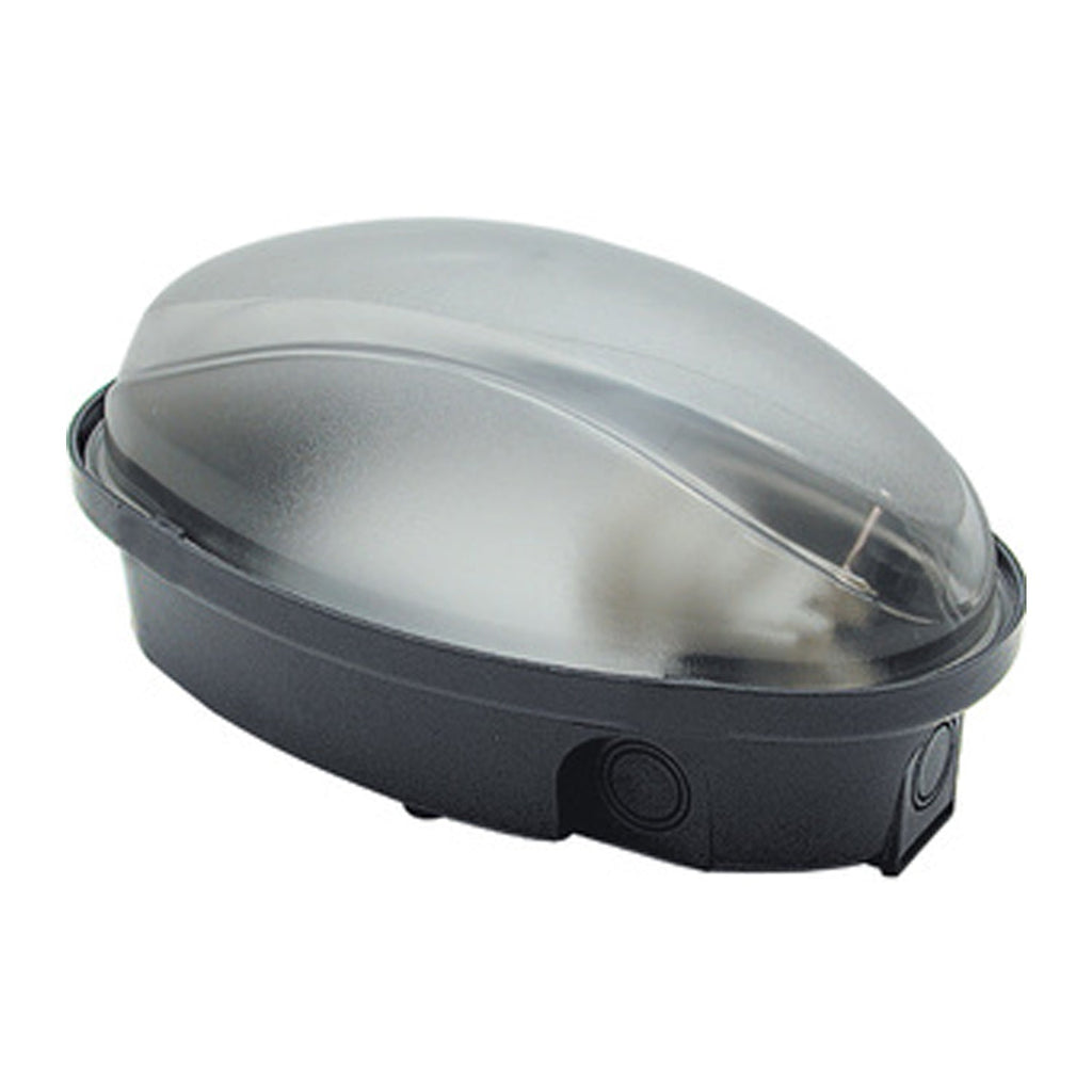 Plafoniera ovale in materiale termoplastico - Nero by CeramicStore | Lo specialista del tuo bagno