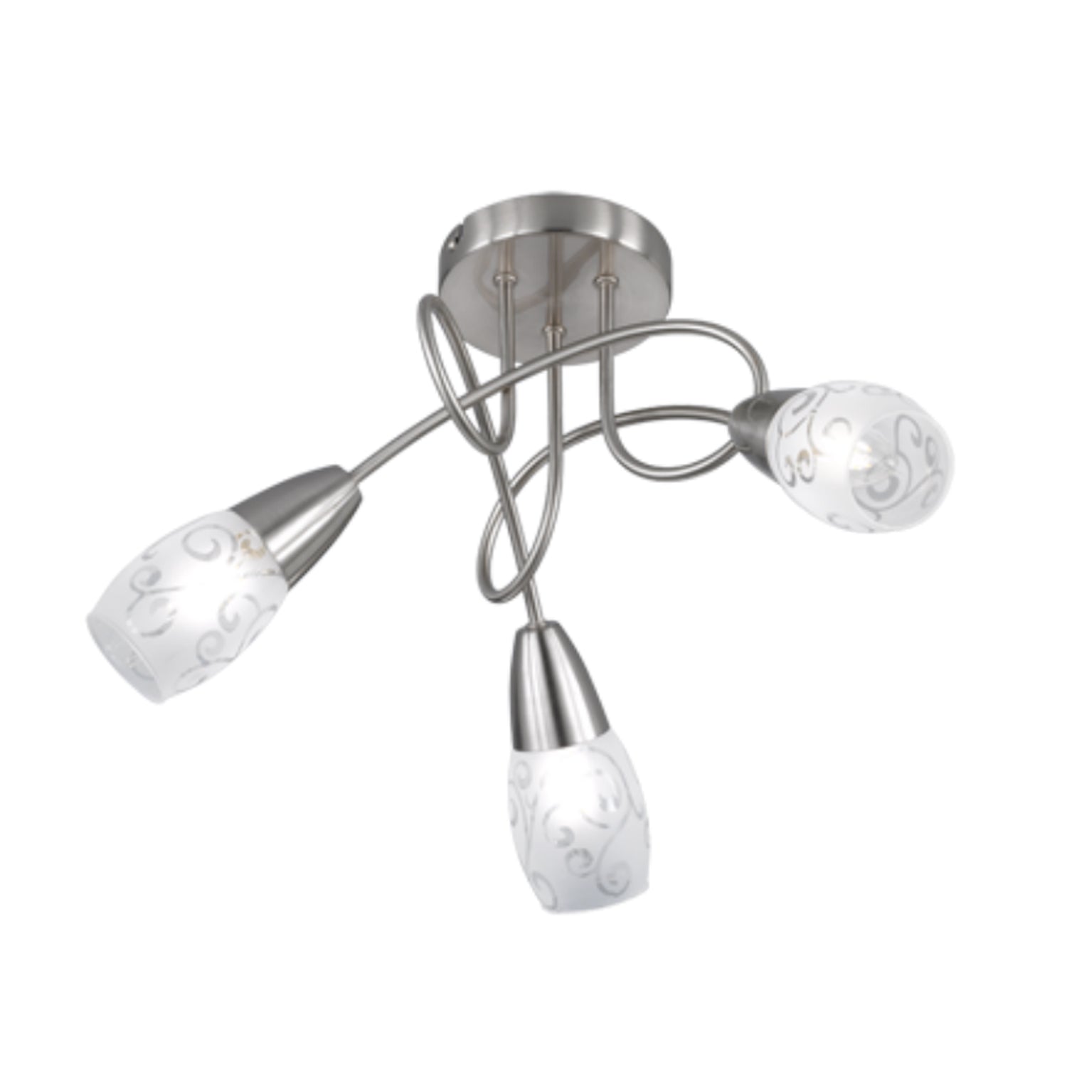 Plafoniera Colmar con 3 luci - Vetro satinato by CeramicStore | Lo specialista del tuo bagno