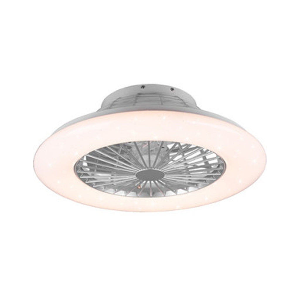 Plafoniera con ventilatore RGB Stralsund con luce notturna ed effetto cielo stellato - Bianco by CeramicStore | Lo specialista del tuo bagno