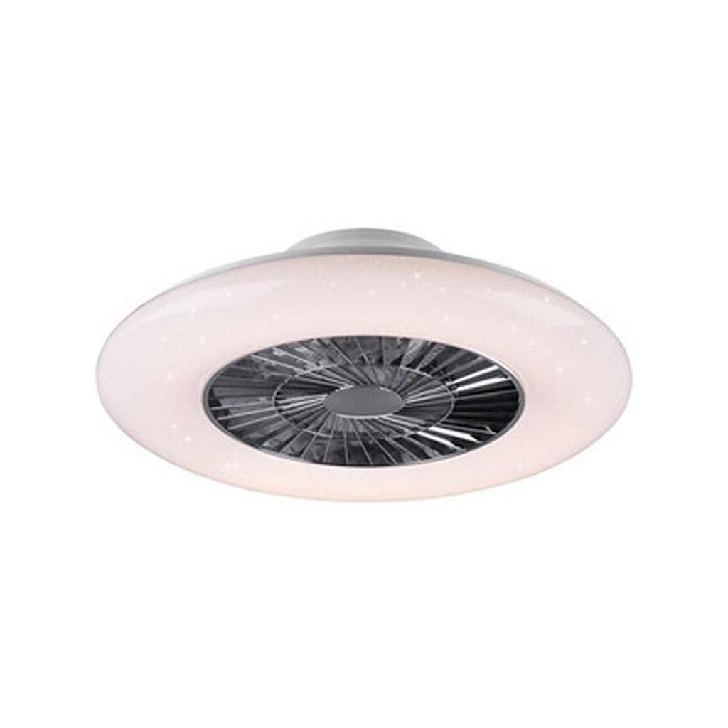 Plafoniera con ventilatore Visby con luce notturna ed effetto cielo stellato - Bianco by CeramicStore | Lo specialista del tuo bagno