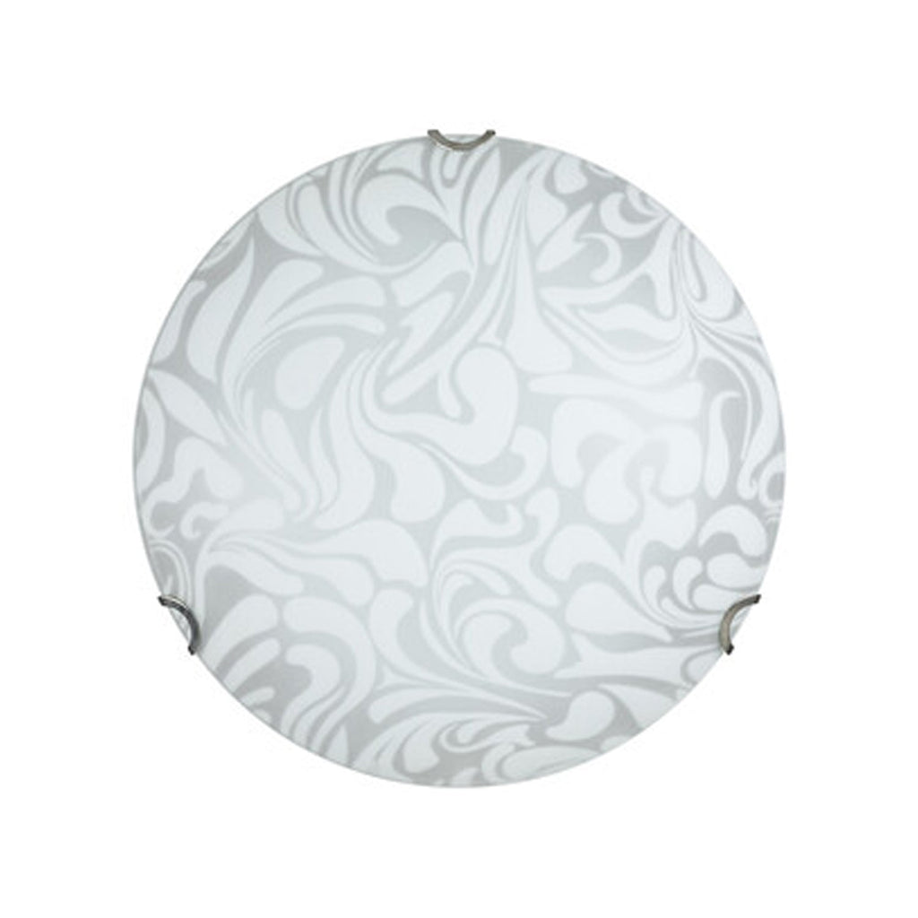 Plafoniera Daniel 40 in metallo - Bianco/Cromo by CeramicStore | Lo specialista del tuo bagno