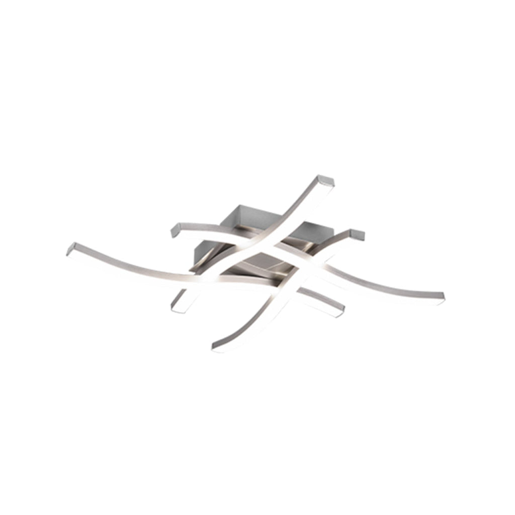 Plafoniera Led Route a 4 luci in Acciaio satinato by CeramicStore | Lo specialista del tuo bagno