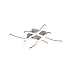 Plafoniera Led Route a 4 luci in Acciaio satinato by CeramicStore | Lo specialista del tuo bagno