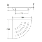  Mensola angolare per doccia in acciaio Lineabeta collezione Roersa - Lucida