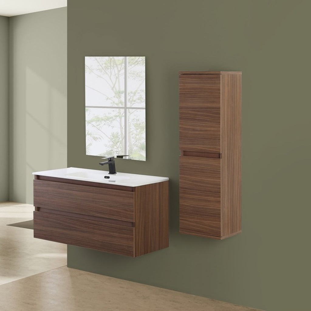 900212 - Mobile bagno sospeso 80 cm con lavabo e specchio - Collezione Revival Cubi&Co