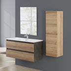 900211 - Composizione Bagno Sospesa Lunghezza 80 cm con Cassetti Soft-Close â€“ Collezione Revival Cubi&co
