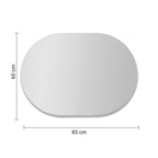  Specchio filo lucido ovale 85x60 con luci a led modello Amedeo di Gedy by CeramicStore | Lo specialista del tuo bagno