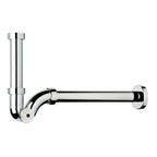 Sifone in ABS per lavabo e bidet con portata maggiorata - Cromo