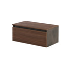 900236 - Cassettiera Bagno Sospesa con Frontale in Noce Canaletto â€“ Collezione Revival Cubi&co