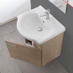 799301 - Composizione Bagno Sospesa 55x63x49,5 cm con Anta Serie Star Cubi&co - Rovere Dolomite