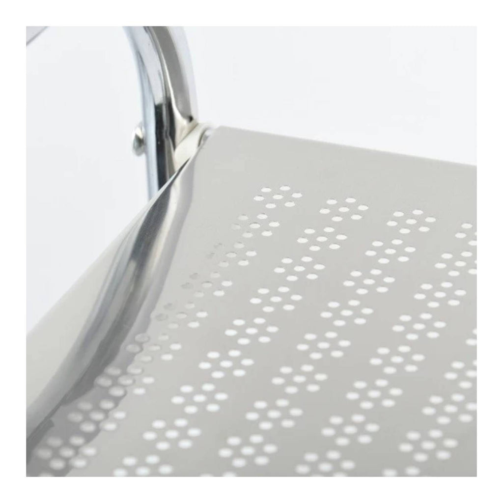  Carrello da bagno 3 cassetti in acciaio colore bianco e cromato by CeramicStore | Lo specialista del tuo bagno