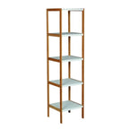 Scaffale in bambà¹ 5 ripiani colore bambà¹ by CeramicStore | Lo specialista del tuo bagno