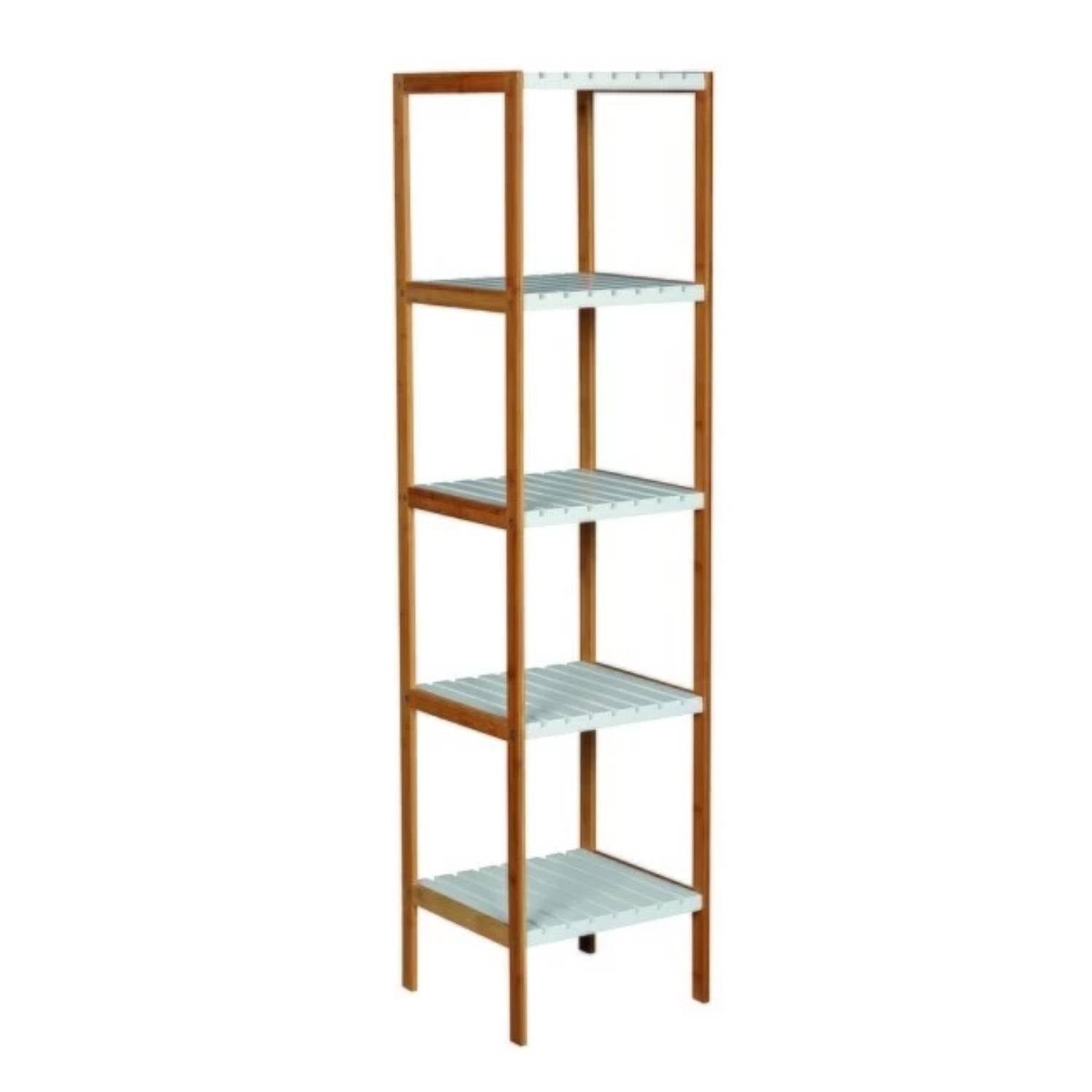 Scaffale in bambà¹ 5 ripiani colore bambà¹ by CeramicStore | Lo specialista del tuo bagno