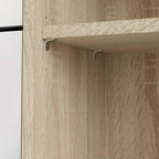  Scarpiera con ante a ribalta e anta in rovere e bianco 102x24cm e H. 125cm by CeramicStore | Lo specialista del tuo bagno