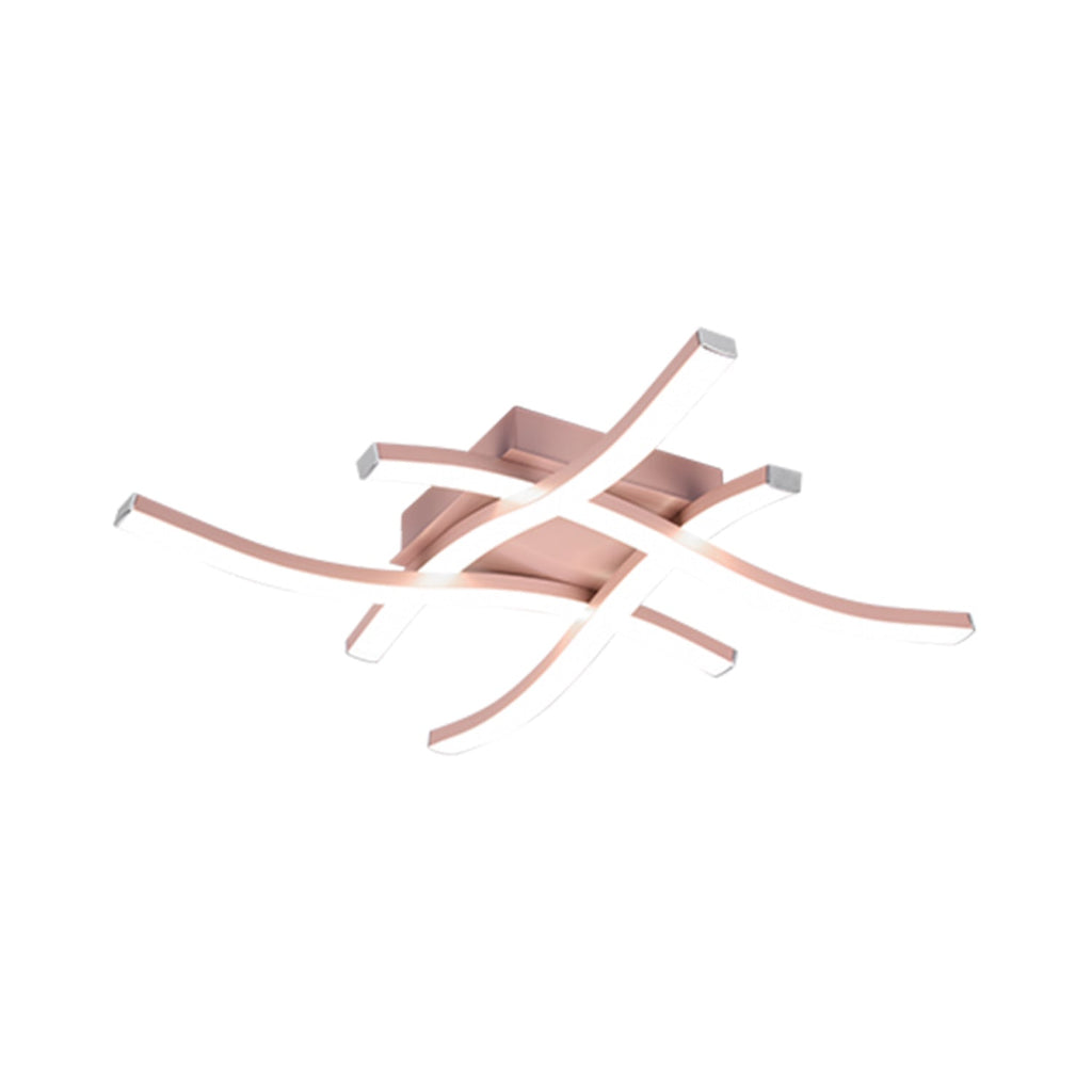 Plafoniera Led Route a 4 luci - Oro rosa by CeramicStore | Lo specialista del tuo bagno