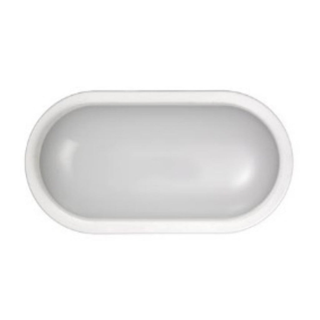 Plafoniera ovale con luce a led - Bianco by CeramicStore | Lo specialista del tuo bagno