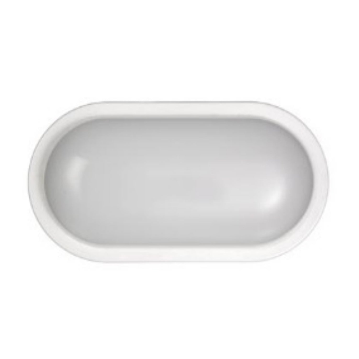 Plafoniera ovale con luce a led - Bianco by CeramicStore | Lo specialista del tuo bagno